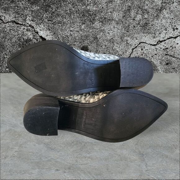 Marc Fisher‎ LTD Women's Unno Snake Print Pointed Toe Leather Boots Size 9.5 M - Picture 8 of 8